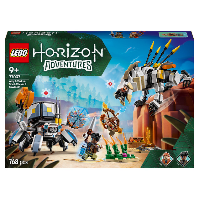 LEGO Horizon Adventures 77037 Aloy i Varl kontra Shell-Walker (Krabołaz) i Piłoząb Zestaw