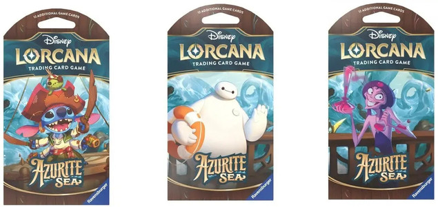 Disney Lorcana Azurite Sea Sleeved Booster Pack