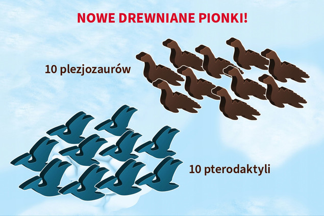 Gra Draftozaur 2 dodatki: Pterodaktyle, Plezjozaury NK