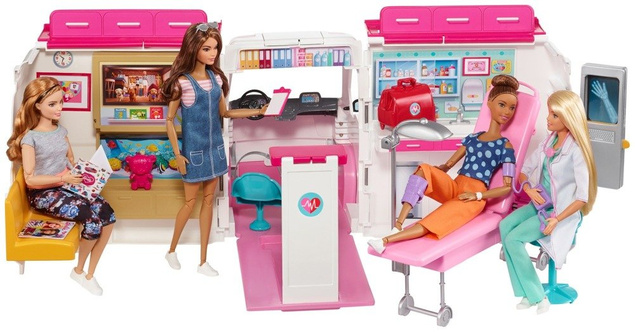 Karetka Mobilna klinika Barbie FRM19 Mattel