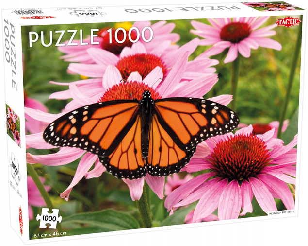 Puzzle Tactic 1000 el. Monarch Butterfly - Motyl Monarcha, Fińska Jakość