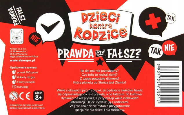 Quiz Dzieci Kontra Rodzice Prawda Czy Fałsz