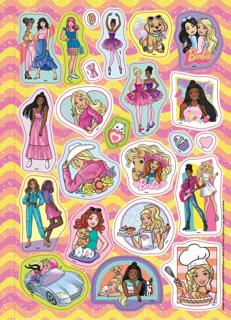 Barbie Mega kolorowanka brokatowe naklejki KOLB-1101 Praca zbiorowa