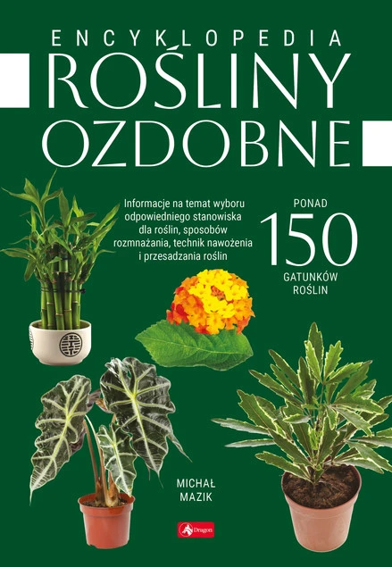 Wnętrze książki Rośliny ozdobne Michał Mazik z ilustracjami