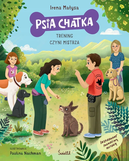 Okładka książki Trening czyni mistrza. Psia Chatka Irena Małysa