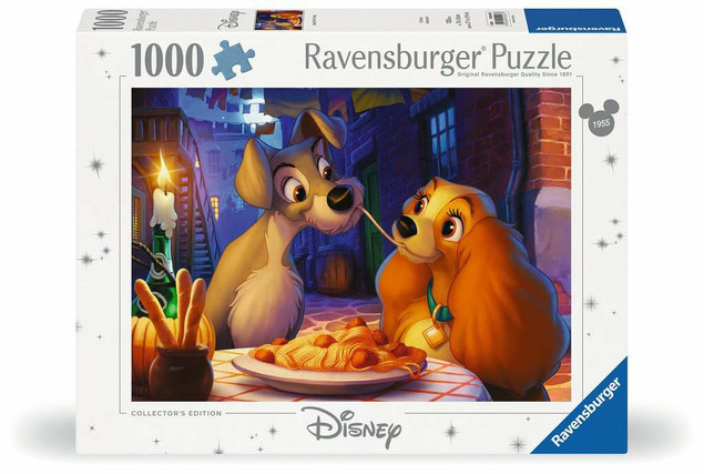 Puzzle Ravensburger 1 elementów RAVENSBURGER 1000 el. Disney Classics Zakochany kundel