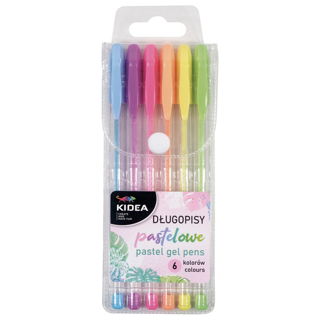 Długopis 6 kolorów pastelowych Kidea