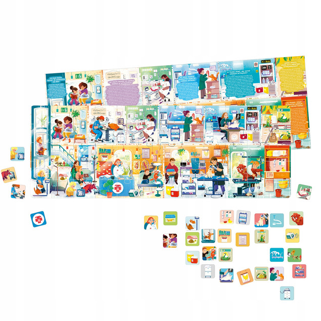 CzuCzu Puzzle Edukacyjne Co robi Weterynarz 4+, 60 elementów OdiDodi