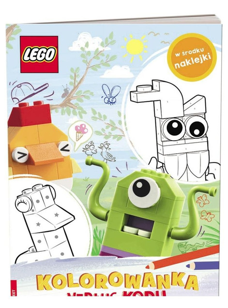 LEGO MASTER BRAND. KOLOROWANKA WEDŁUG KODU - PRACA ZBIOROWA [KSIĄŻKA]