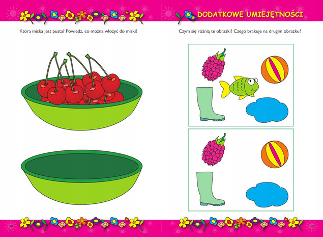 Księga Edukacyjna 2-Latka Dwulatka Ćwiczenia Malowanki Zagadki 2+ SBM