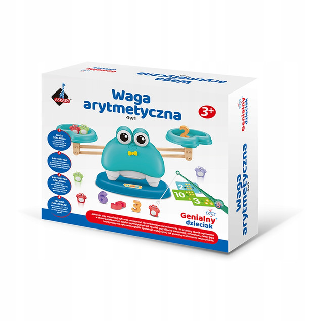Askato Waga Arytmetyczna Krab 4W1 – Gra Edukacyjna Nauka Liczenia