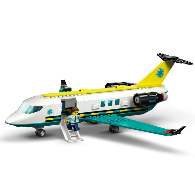 LEGO City 60465 Samolot Pogotowia Ratunkowego z Mobilnym Laboratorium i Skuterem Śnieżnym