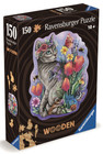 Drewniane puzzle Magiczny kot 150 elementów