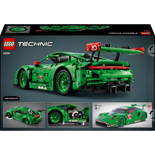 LEGO Technic 42224 Porsche 911 GT3 R REXY AO Racing – Wyścigowy Samochód T-Rex