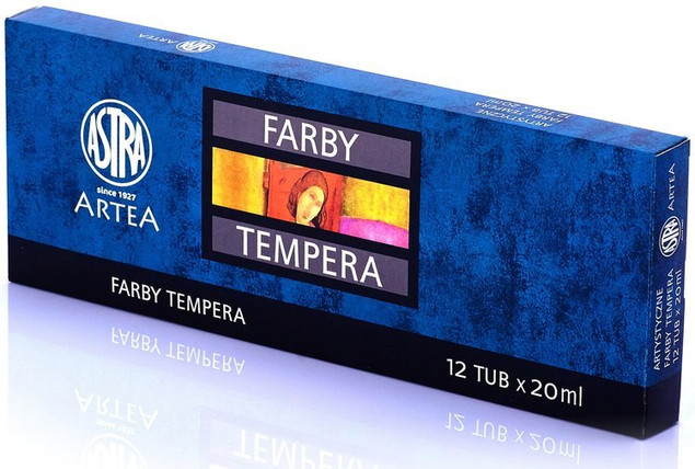 Farby tempera Astra 12 kolorów