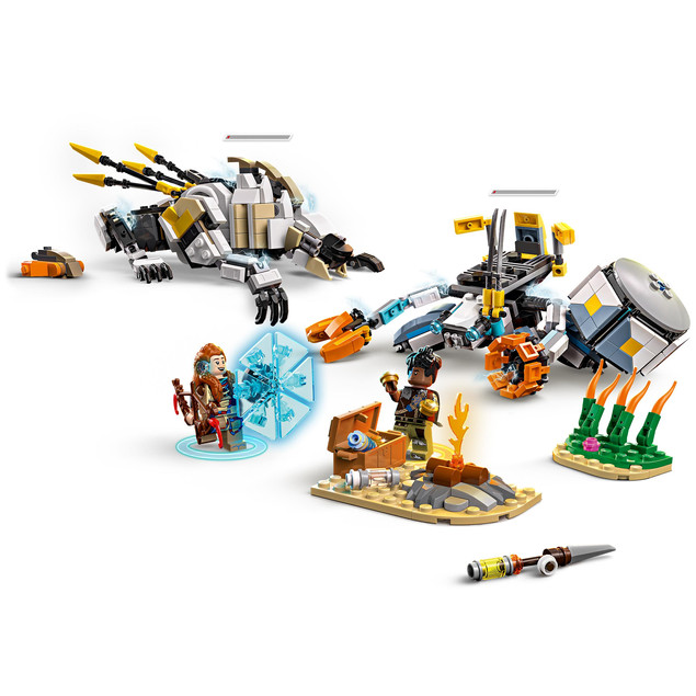 LEGO Horizon Adventures 77037 Aloy i Varl kontra Shell-Walker (Krabołaz) i Piłoząb Zestaw