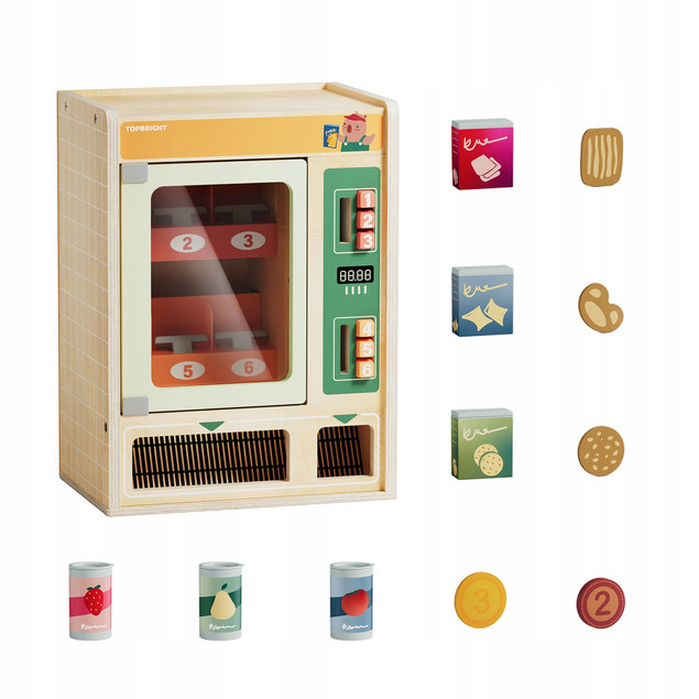 Topbright Edukacyjny Zabawkowy Automat dla Dzieci 36m+ Drewno