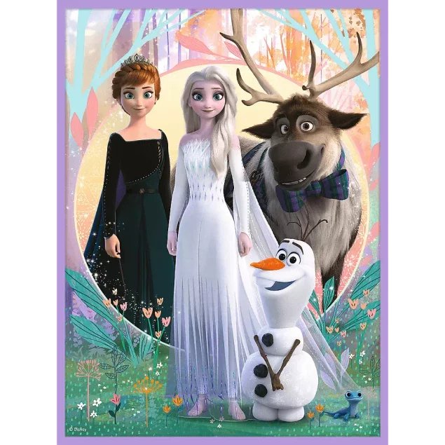 PUZZLE 2w1 + MEMOS ELZA OLAF KRAINA LODU FROZEN 2