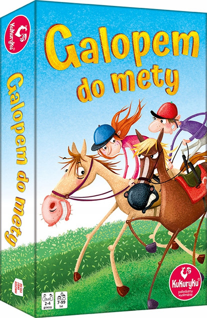 GALOPEM DO METY Gra Planszowa Rodzinna Wyścigi Konne 7+ Kukuryku