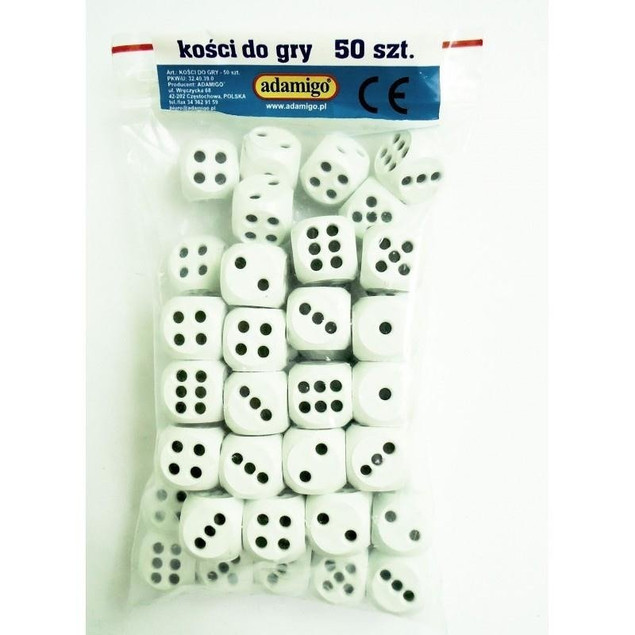 Kości do gry 50 szt Adamigo 