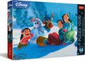 Puzzle Trefl 1000 XMAS Stitch Lilo & Stitch Zimowa Przygoda