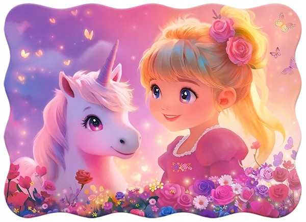 Puzzle Castorland 30 elementów Puzzle 30 el. Księżniczka z jednorożcem