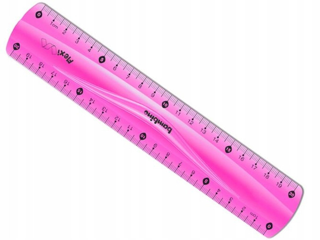Linijka St. Majewski zielona 20 cm odporna na złamanie
