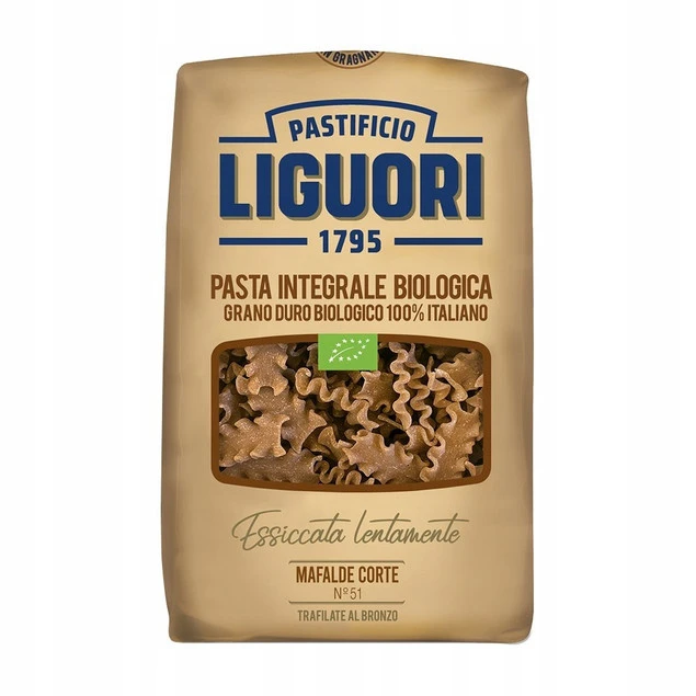 Makaron Liguori Integrale Mafalde Corte BIO 500G