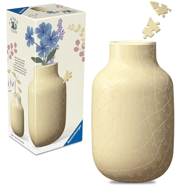 RAVENSBURGER Nowoczesny Wazon - Kremowo-żółty