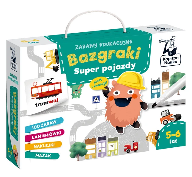 Zabawy edukacyjne Bazgraki Super pojazdy Anna Grabek, Bożena Dybowska