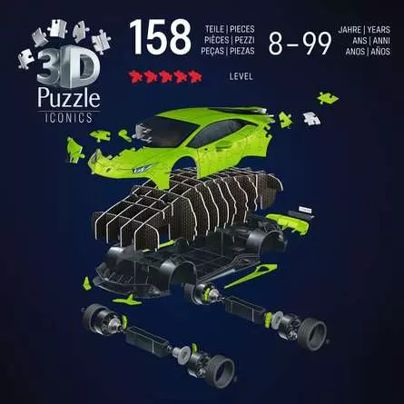 Ravensburger Puzzle 3D Iconics Lamborghini Huracán EVO-Verde