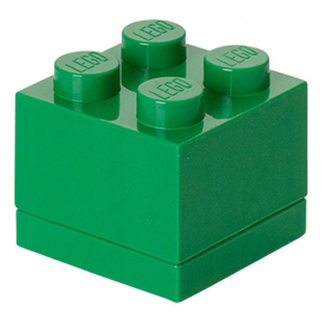 Pojemnik LEGO Mini Box 4 Zielony 60ml | Organizer Na Przekąski