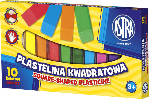 Plastelina 10kol kwadratowa ASTRA
