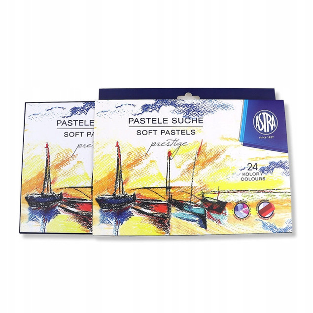 Pastele Suche Kredki PASTELOWE Astra Prestige 24 Kolory (453345)