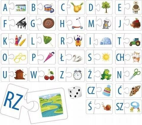 Puzzle Alfabet Poznaję Literki 3+ Adamigo