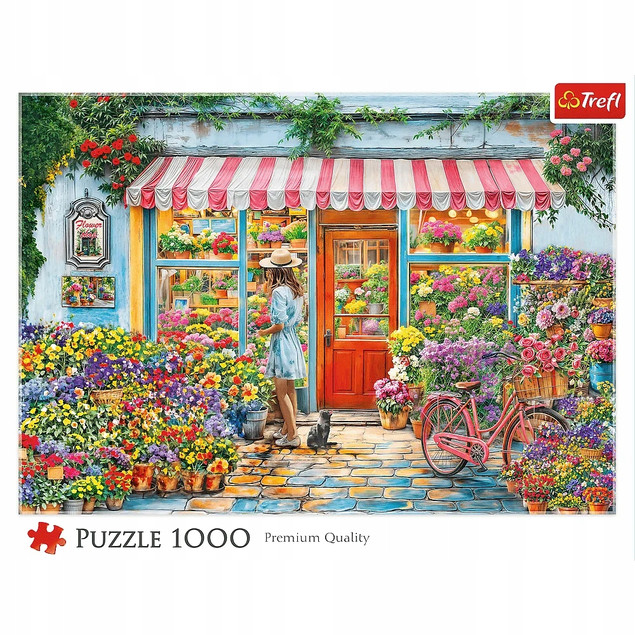 Puzzle 1000 elementów Kwiaciarnia – Kolorowy Sklep z Kwiatami