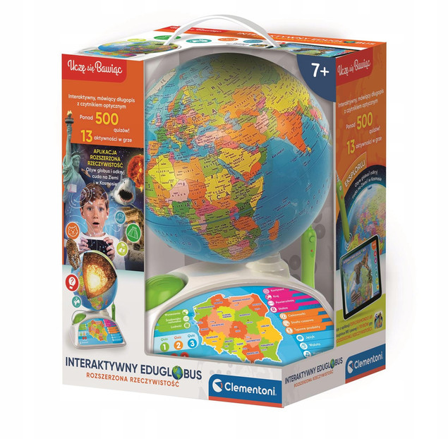 Globus interaktywny EduGlobus 7+ Clementoni