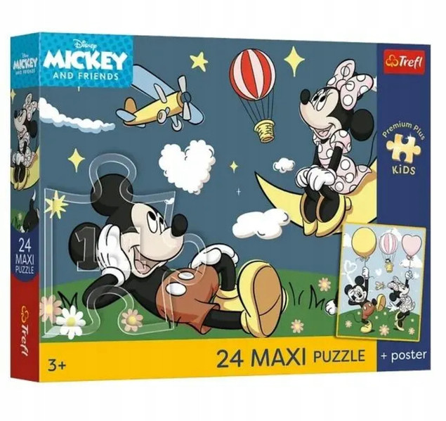Puzzle Trefl 24 Maxi Disney Przyjaciele Myszki Miki