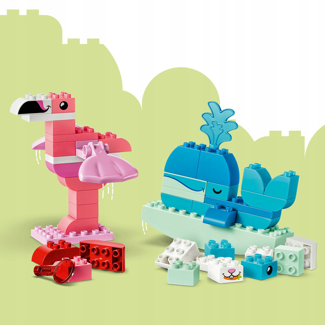 LEGO DUPLO 10472 Kreatywne Budowanie Zwierzątek | Zabawa Edukacyjna dla Dzieci 3+