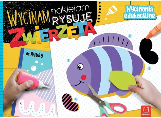 ZESTAW Wycinanek Edukacyjnych POJAZDY DINOZAURY ZWIERZĘTA Aksjomat