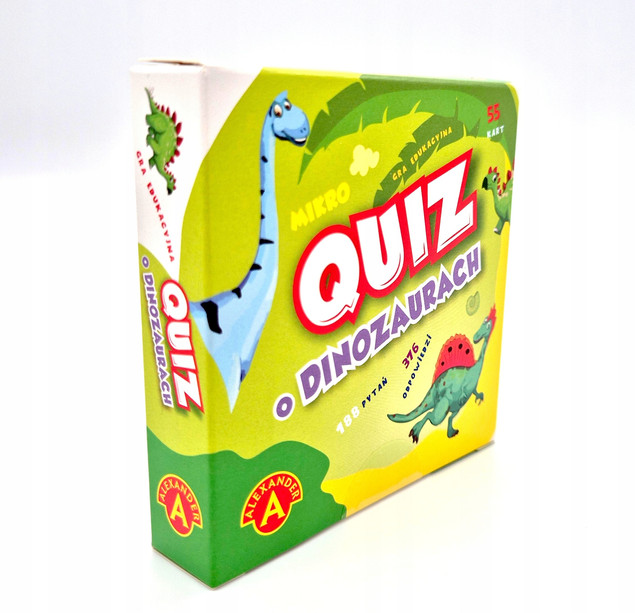 Gra planszowa Mikro Quiz o dinozaurach Alexander