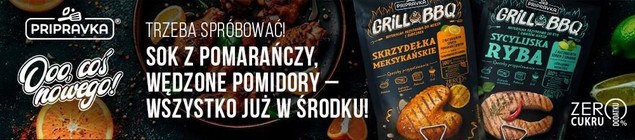 Przyprawa SKRZYDEŁKA MEKSYKAŃSKIE i Naturalny Sok Pomarańczowy Pripravka