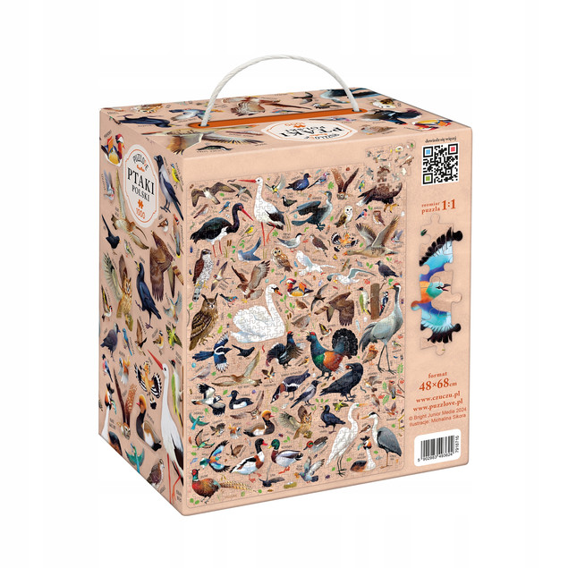 CzuCzu Puzzlove Ptaki Polski 1000 elementów – Puzzle Edukacyjne