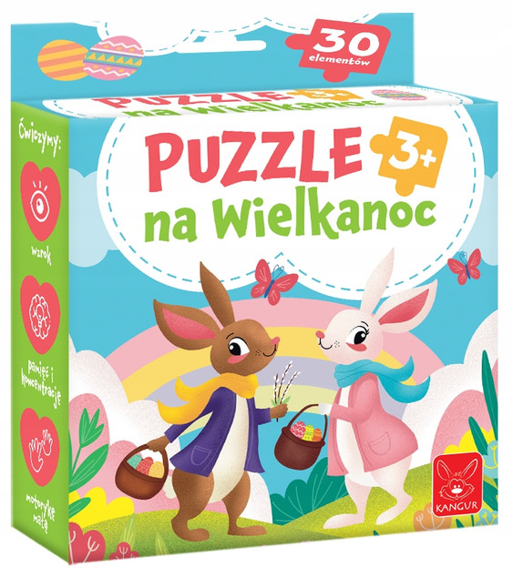Puzzle Kangur Wielkanocne 30 elementów dla dzieci 3+