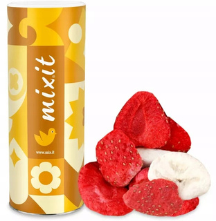 MIXIT Duże Chrupiące Owoce Liofilizowane BANAN TRUSKAWKA 160g