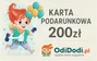 Karta Podarunkowa OdiDodi 200zł 