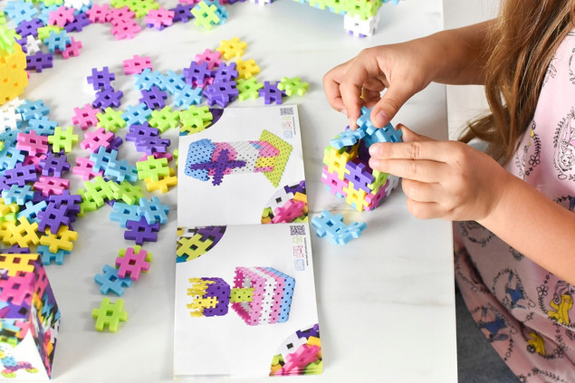 Klocki Konstrukcyjne Meli TravelBox Pink 500