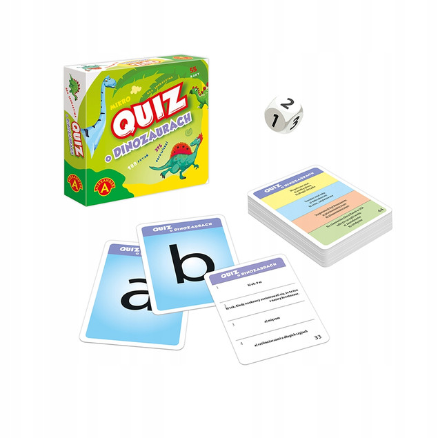 Gra planszowa Mikro Quiz o dinozaurach Alexander