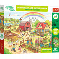 Trefl Puzzle Rodzina Treflików, Edukacyjne 104 el. Na wsi i w ogrodzie