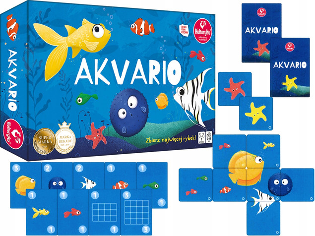 Kukuryku Akvario 503004 | Strategiczna Gra Rodzinna dla 2 Osób (5+)